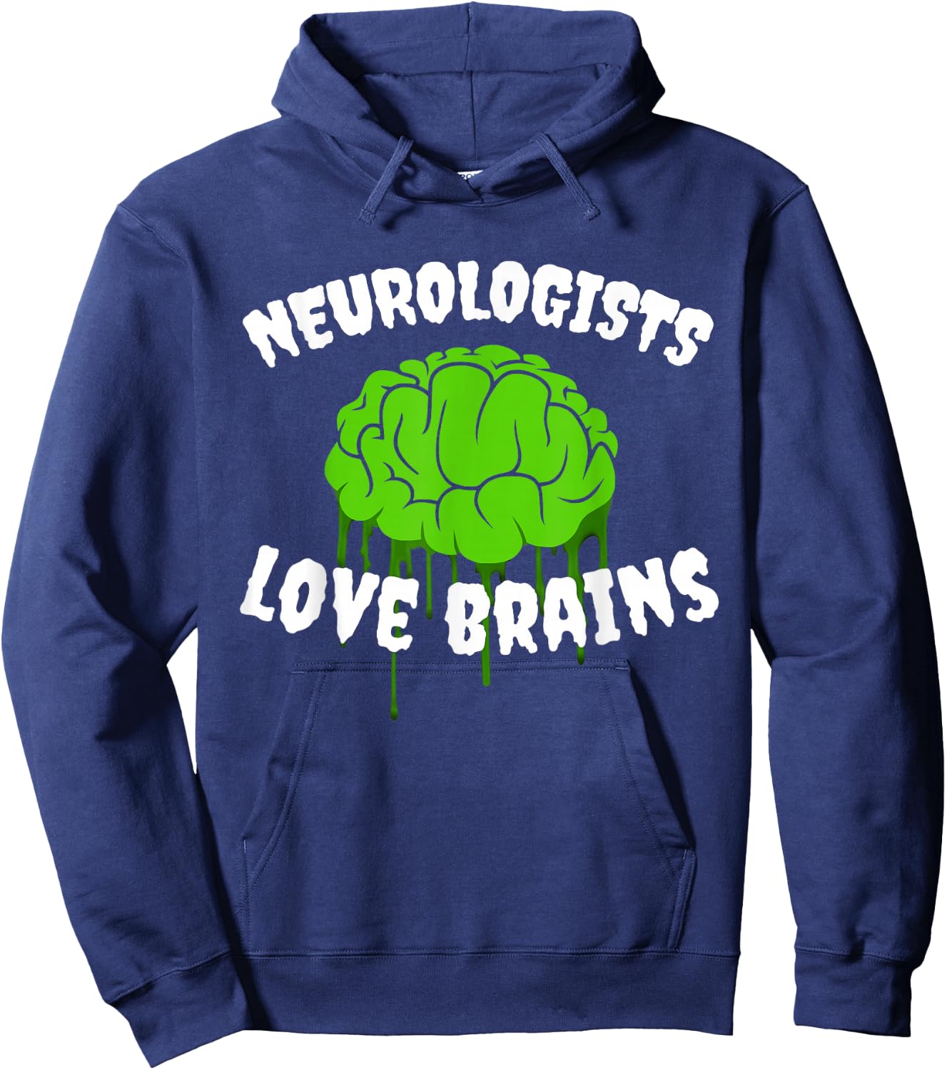 Funny Neurologist Costume Halloween Outfit Love Brains Hoodie - Hoodie | Navy
