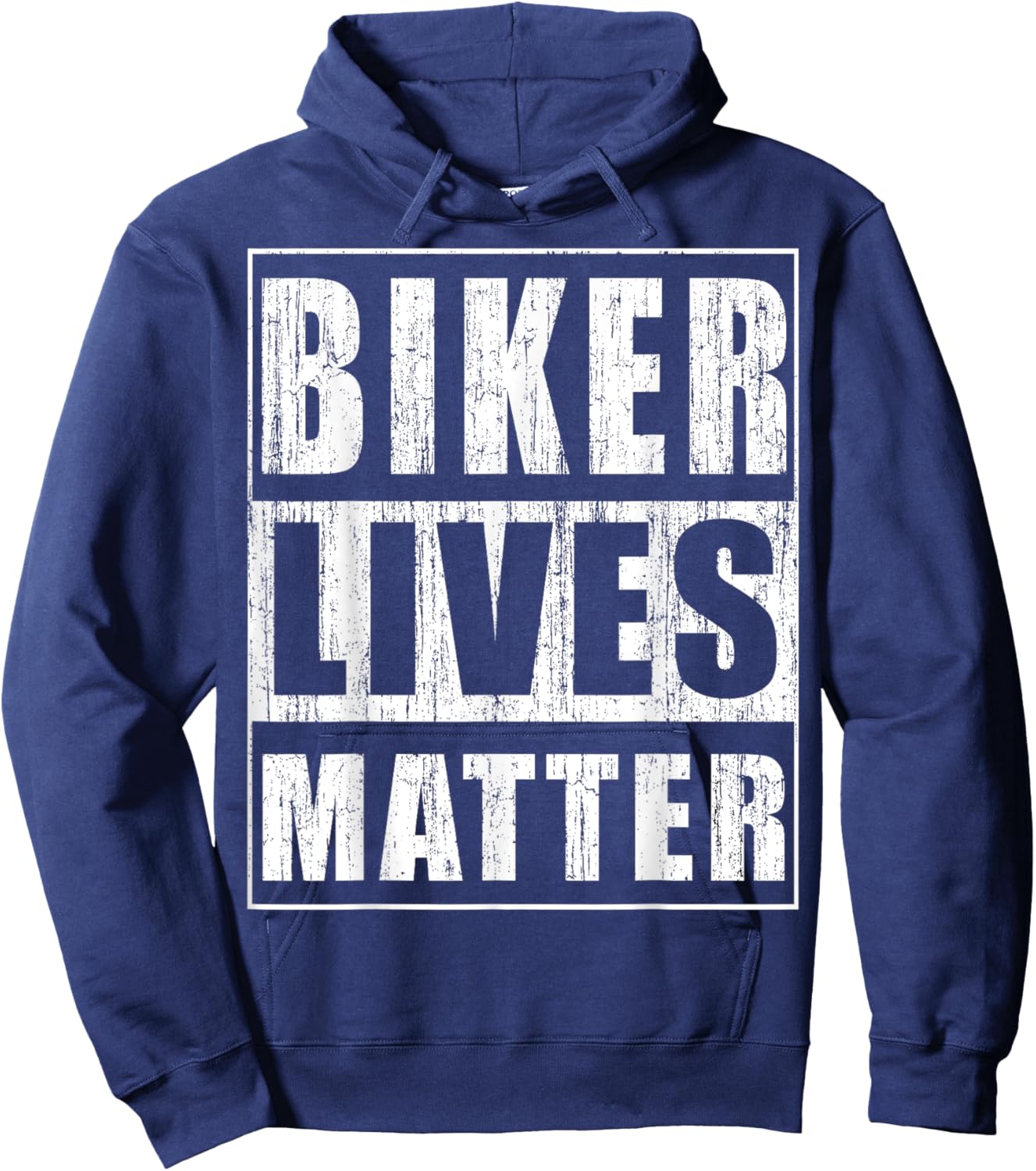 Biker Lives Matter Funny Biker Cycler Gift Hoodie - Hoodie | Navy