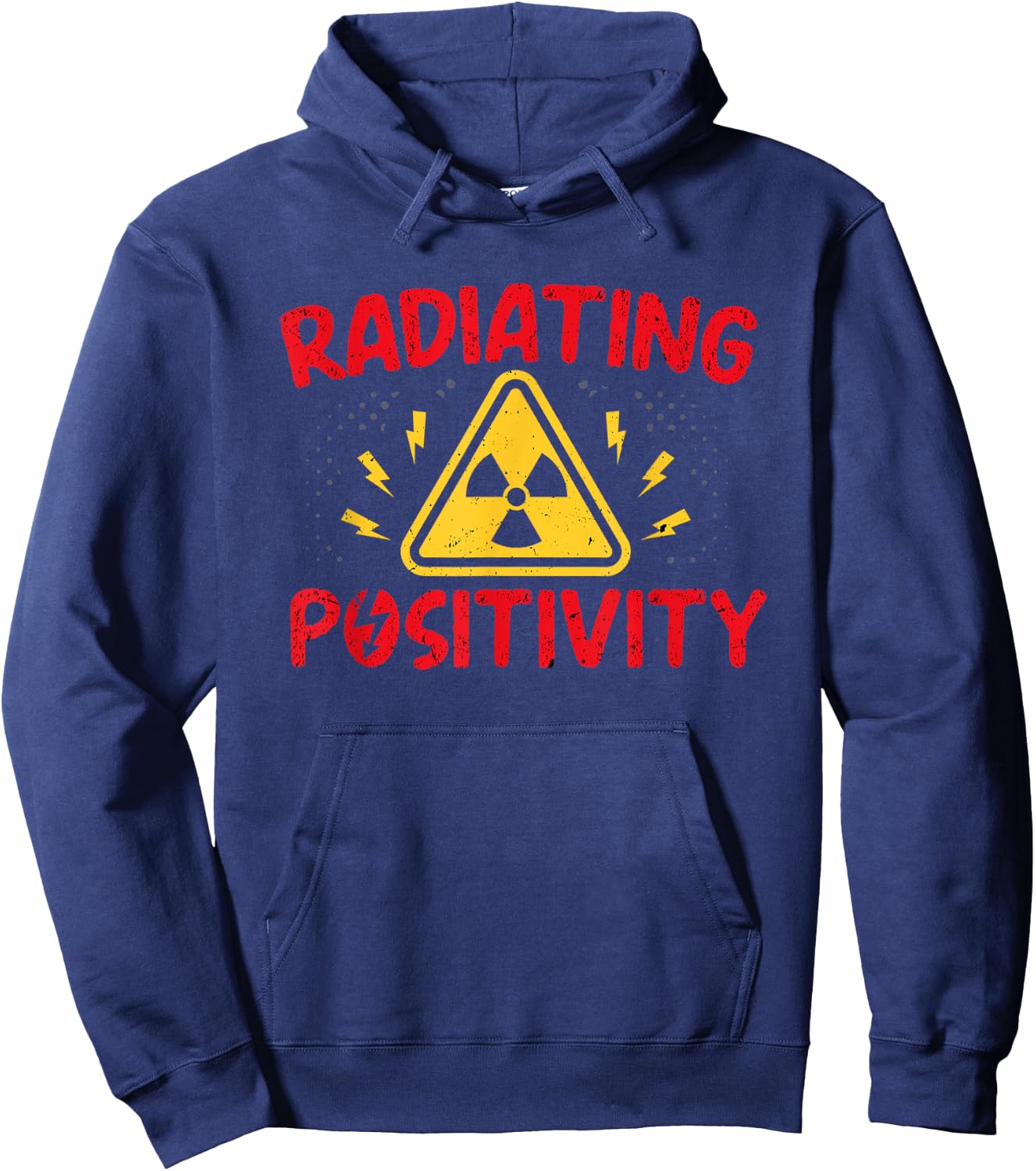 Radiation Therapist Radiating Positivity Radiotherapist Hoodie - Hoodie | Navy