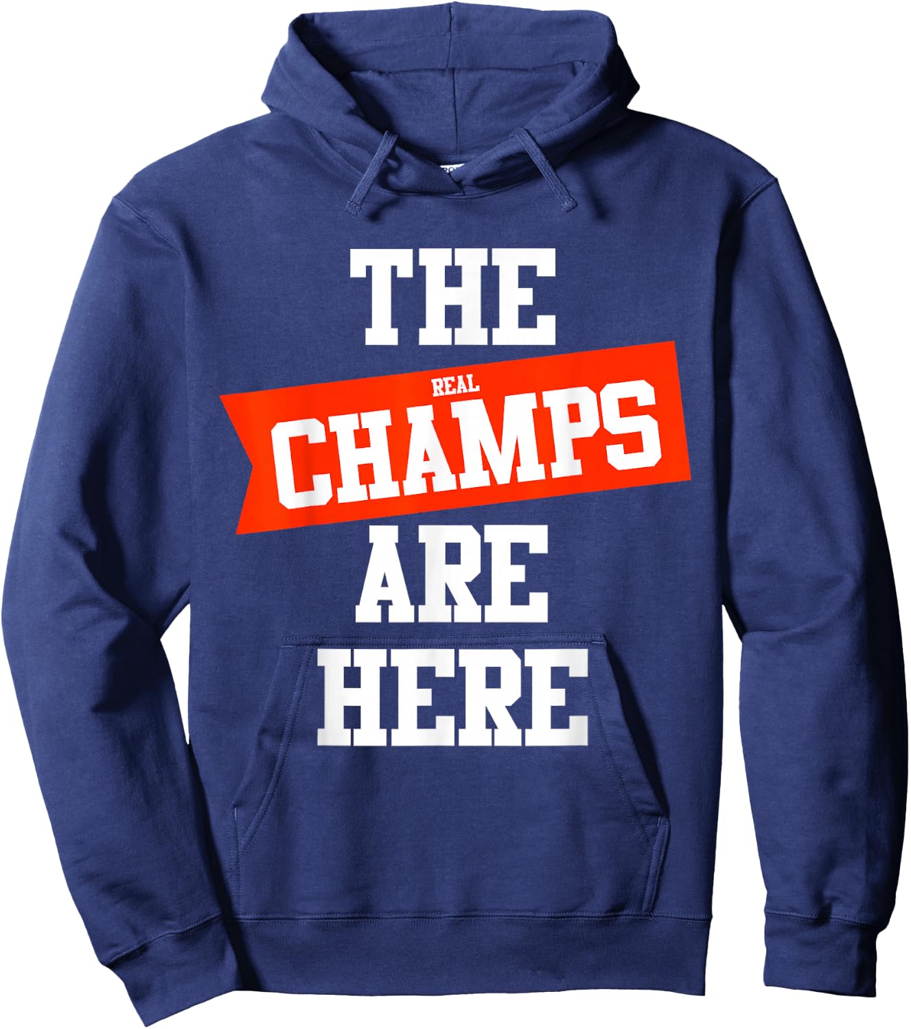 The CHAMPS ARE HERE fantasy winner men, woman, teens Hoodie - Hoodie | Navy