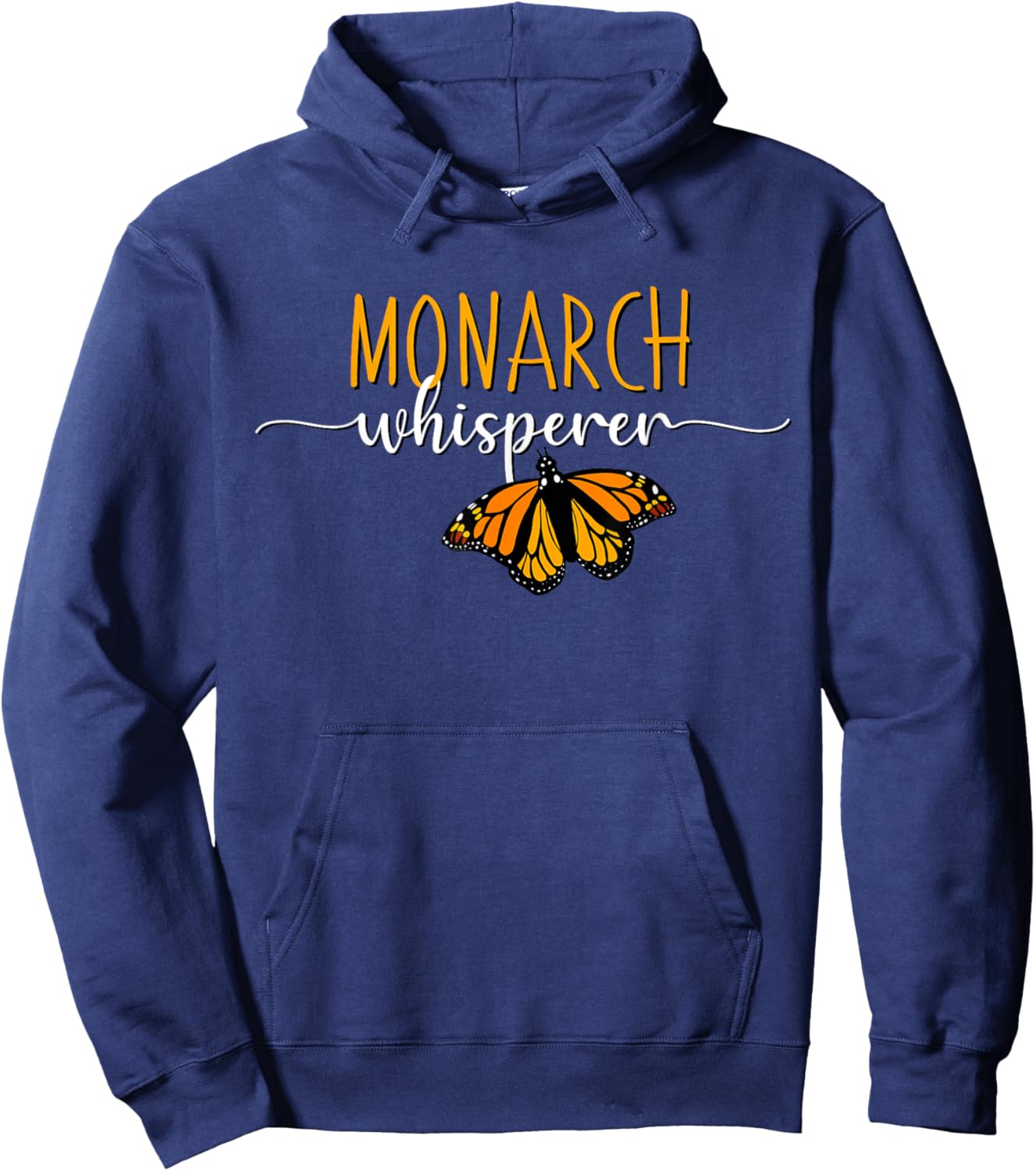 Monarch Whisperer Cool Butterfly Nature Hoodie - Hoodie | Navy