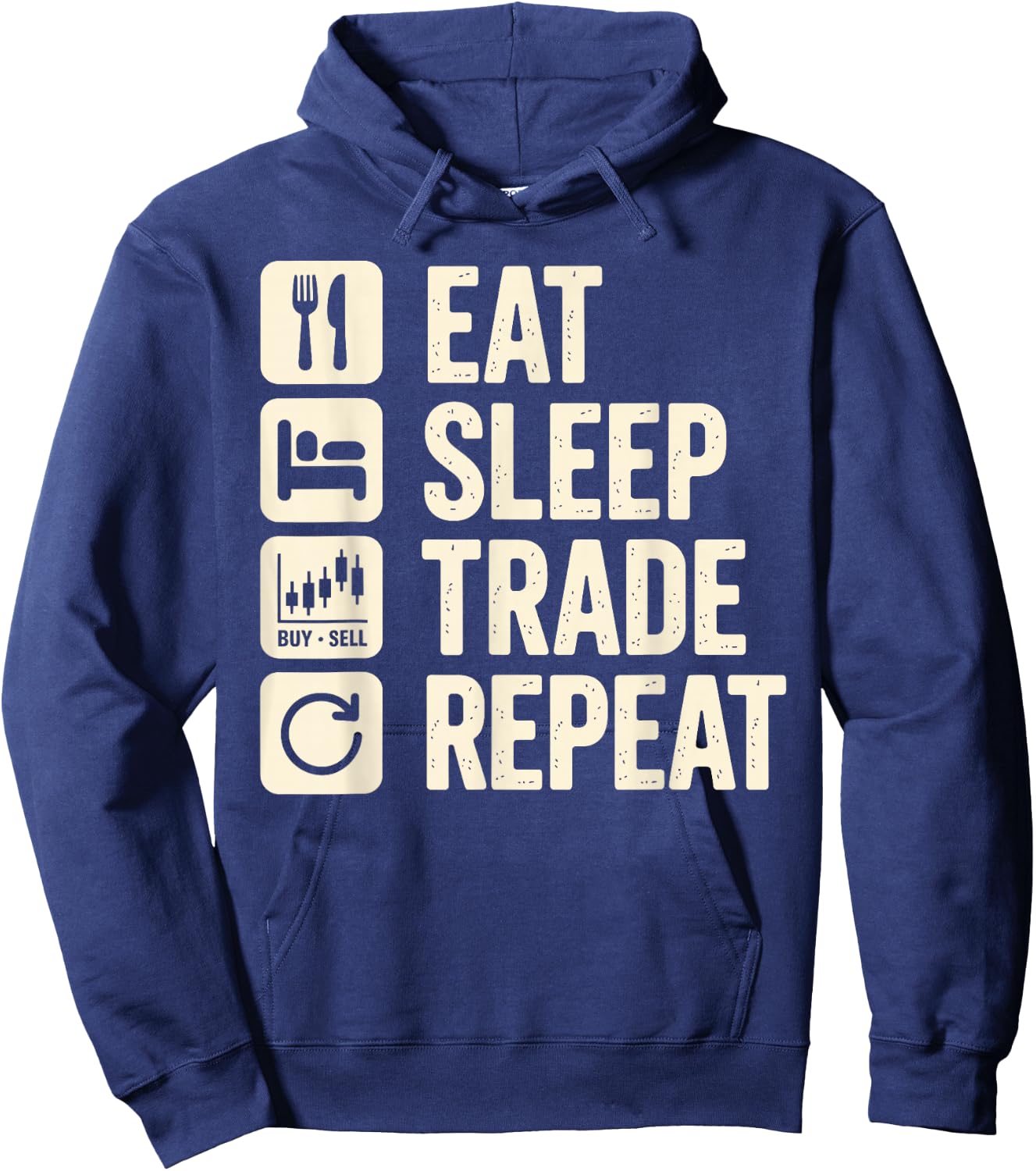 Best Stock Trading Art Women Day Trader Stock Market Hoodie - Hoodie | Navy
