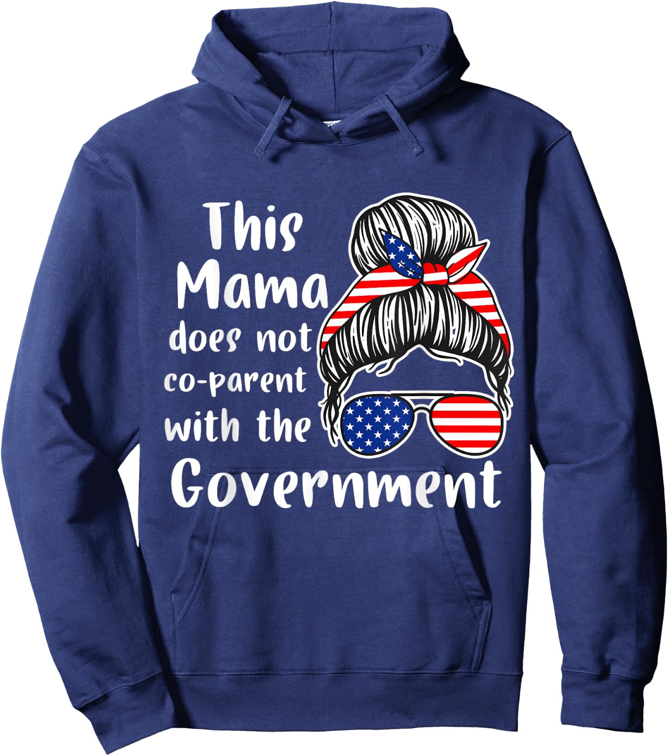 I Don't Coparent With The Government Respect Freedom Hoodie - Hoodie | Navy