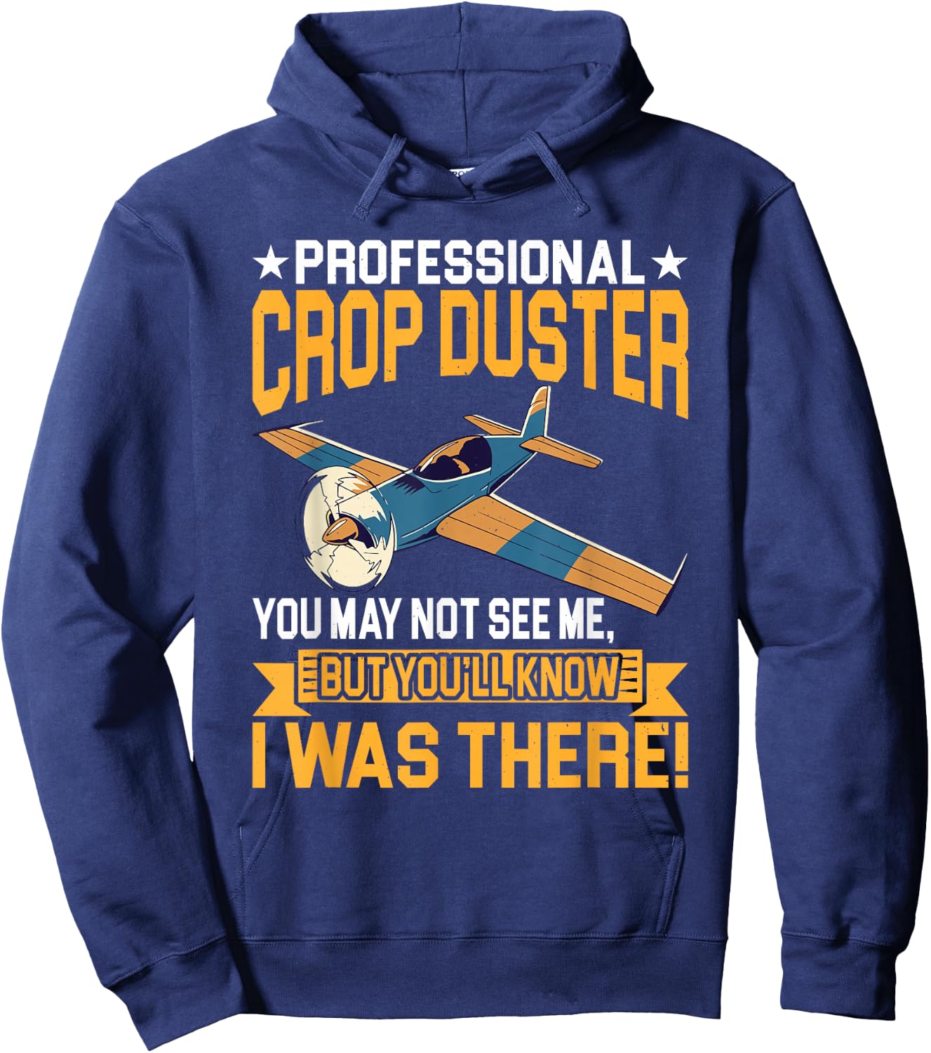 Professional I Was There Spray Plane Hoodie - Hoodie | Navy