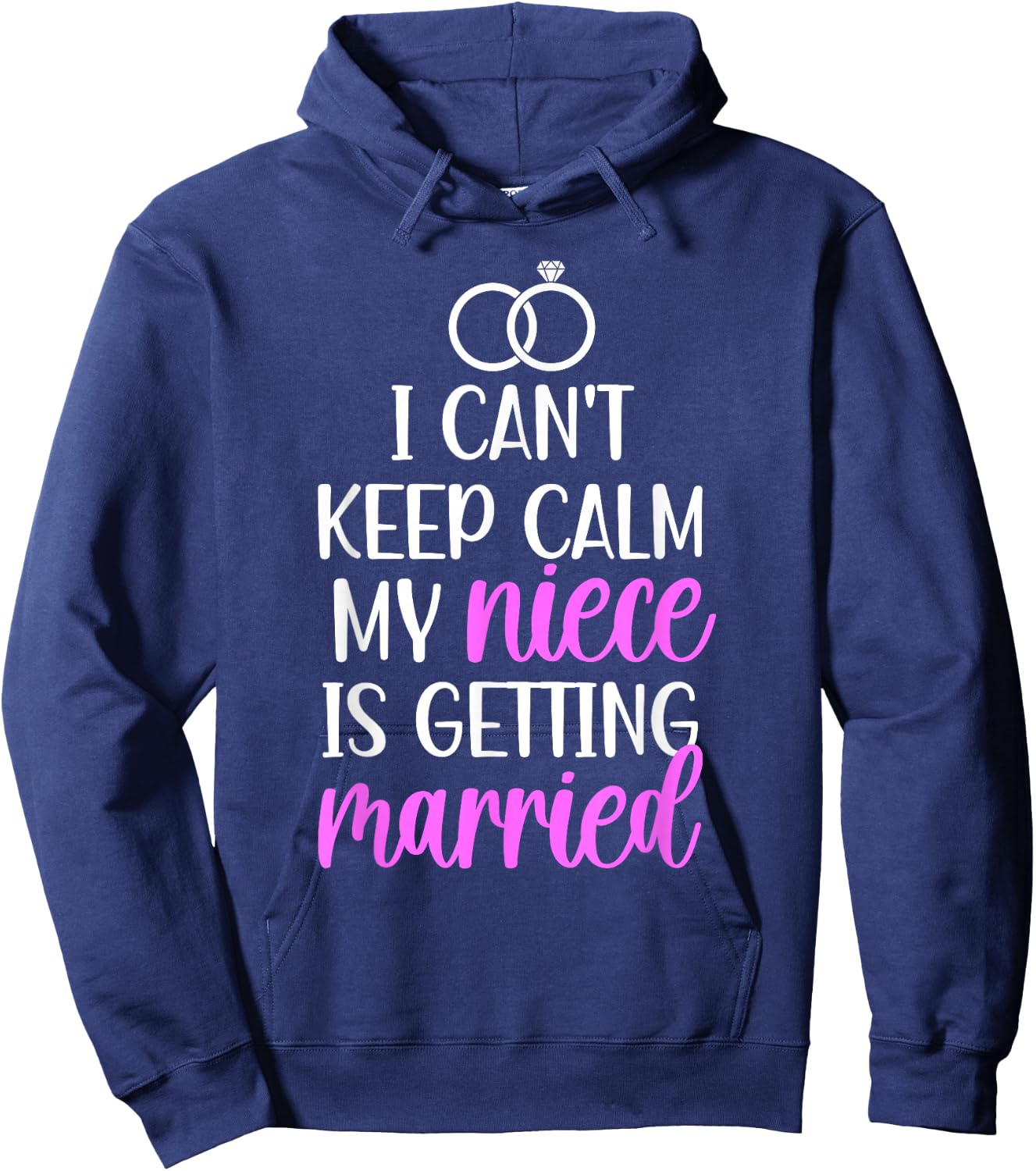 My Niece is Getting Married Aunt of The Bride Aunt Hoodie - Hoodie | Navy