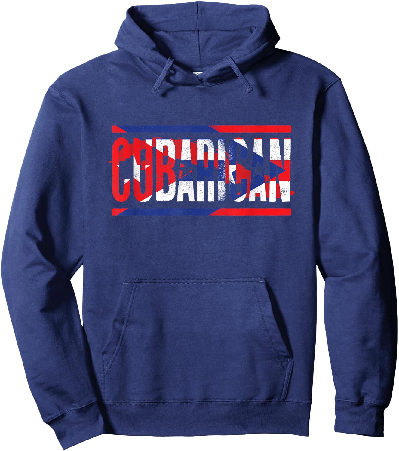 Funny Cuba Lover Graphic Men Kids Cubarican Hoodie - Hoodie | Navy