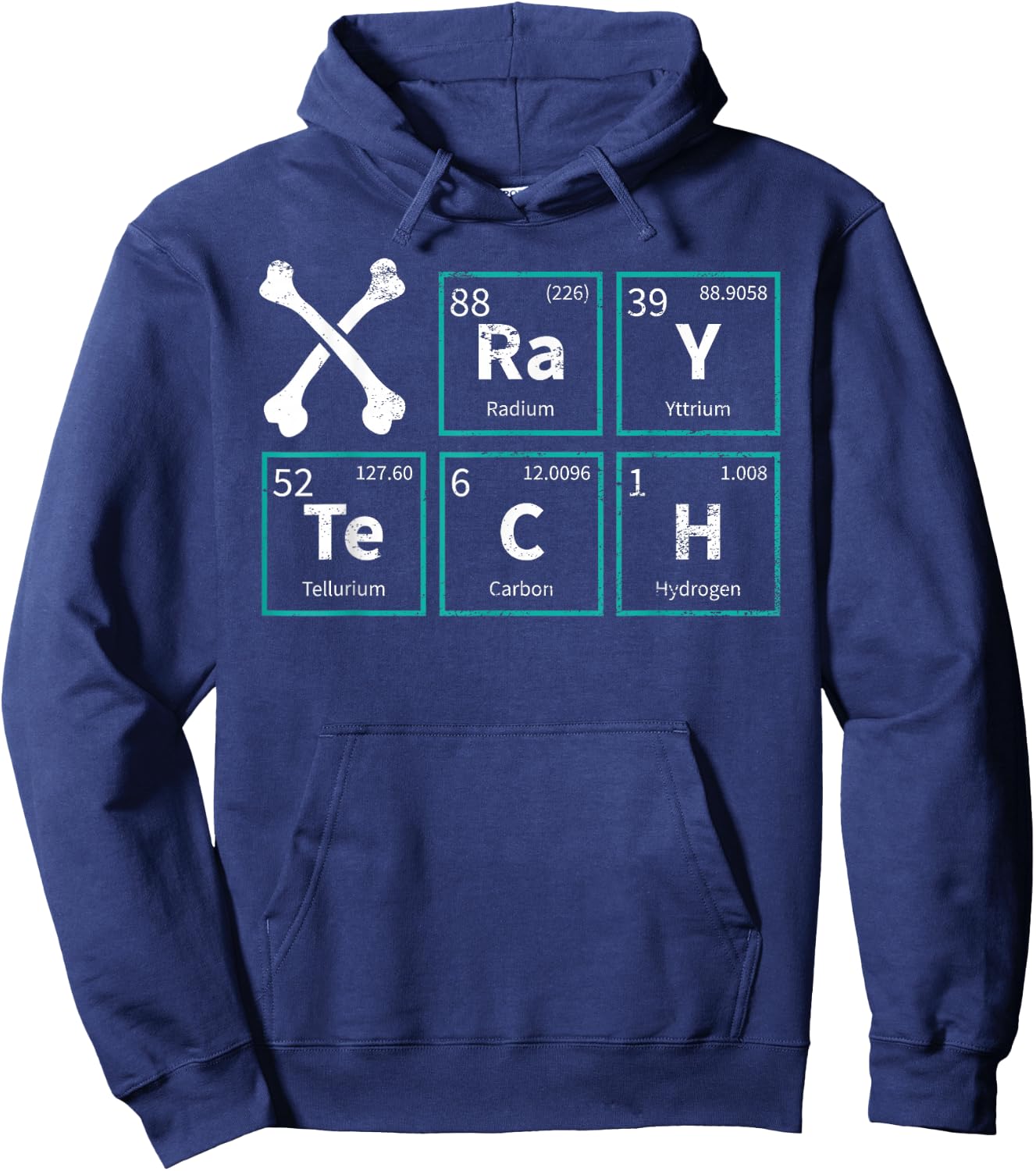 X-Ray Tech Radiologist Rad Tech Radiology Periodic Table Hoodie - Hoodie | Navy