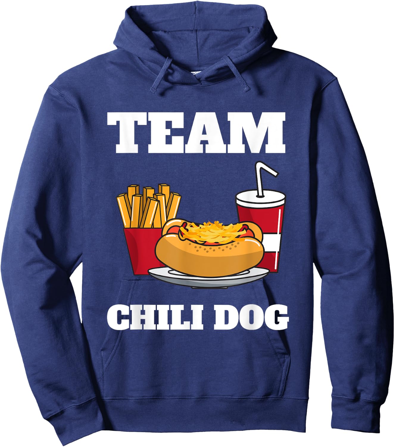 Chili Dog And Hot Dog Man And Chili Con Carne Foodtruck Hoodie - Hoodie | Navy
