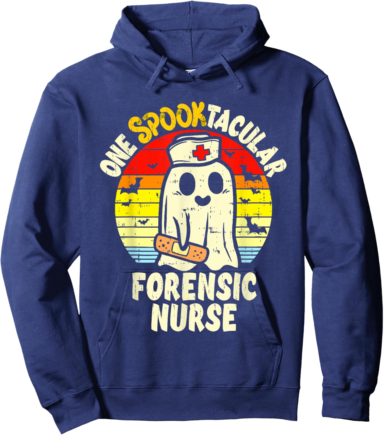 One Spooktacular Forensic Nurse Halloween Ghost Correctional Hoodie - Hoodie | Navy