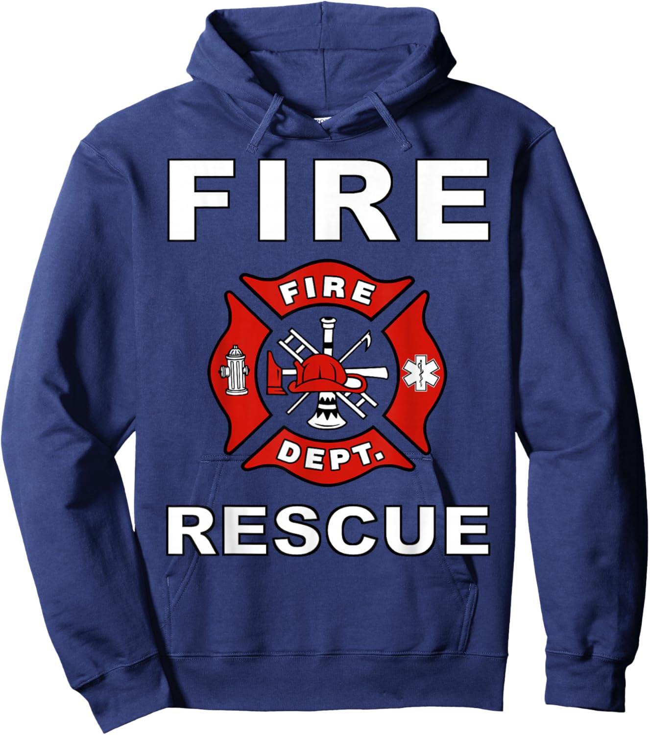 FIRE Rescue FIRE Fighter Fireman Kids Youth Adult Boys Girls Small Hoodie - Hoodie | Navy