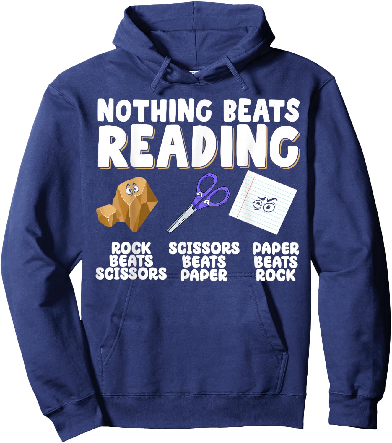 Nothing Beats Reading Hoodie - Hoodie | Navy