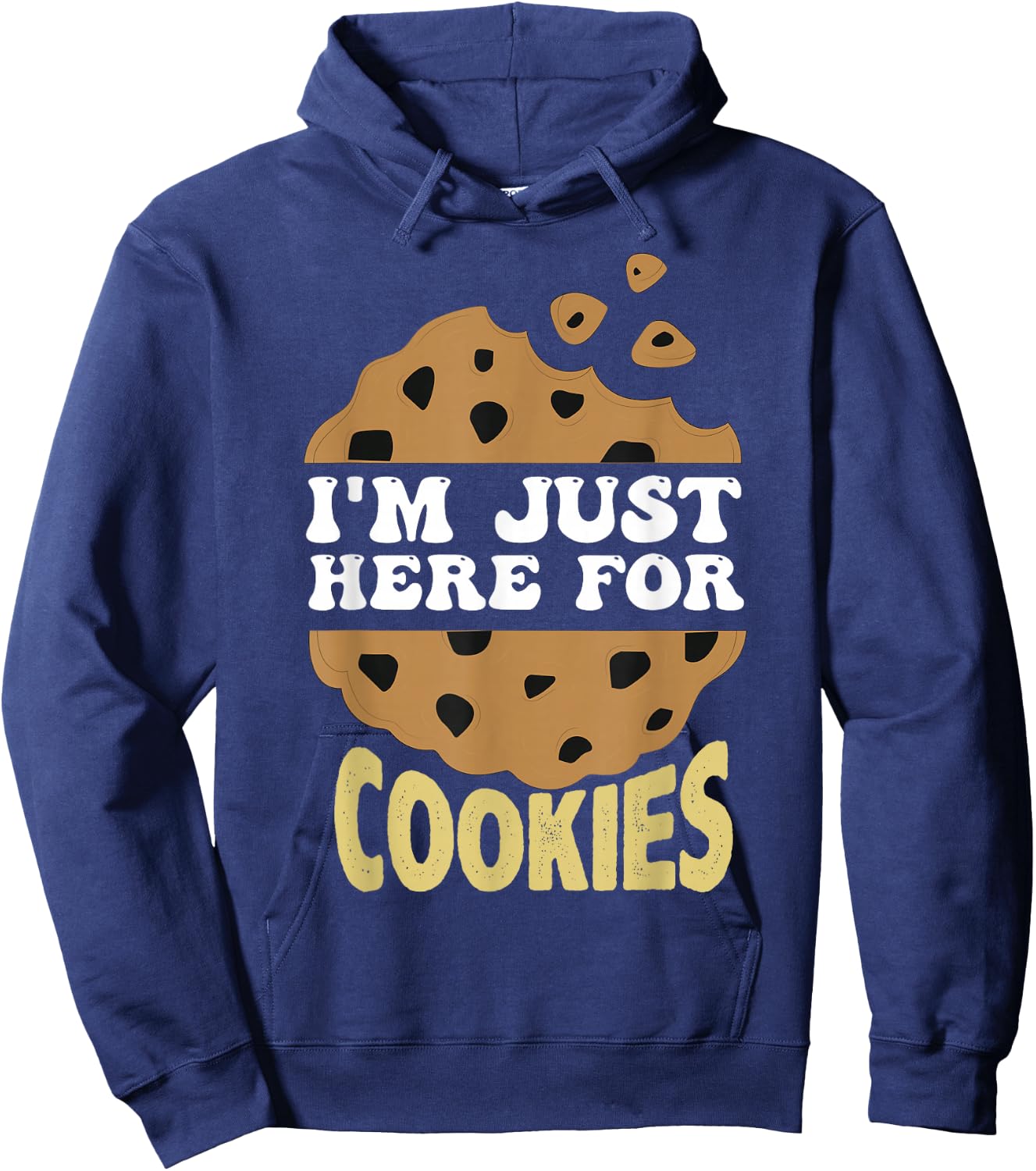 I'm Just Here For The Cookies Funny Christmas Cookies Outfit Hoodie - Hoodie | Navy
