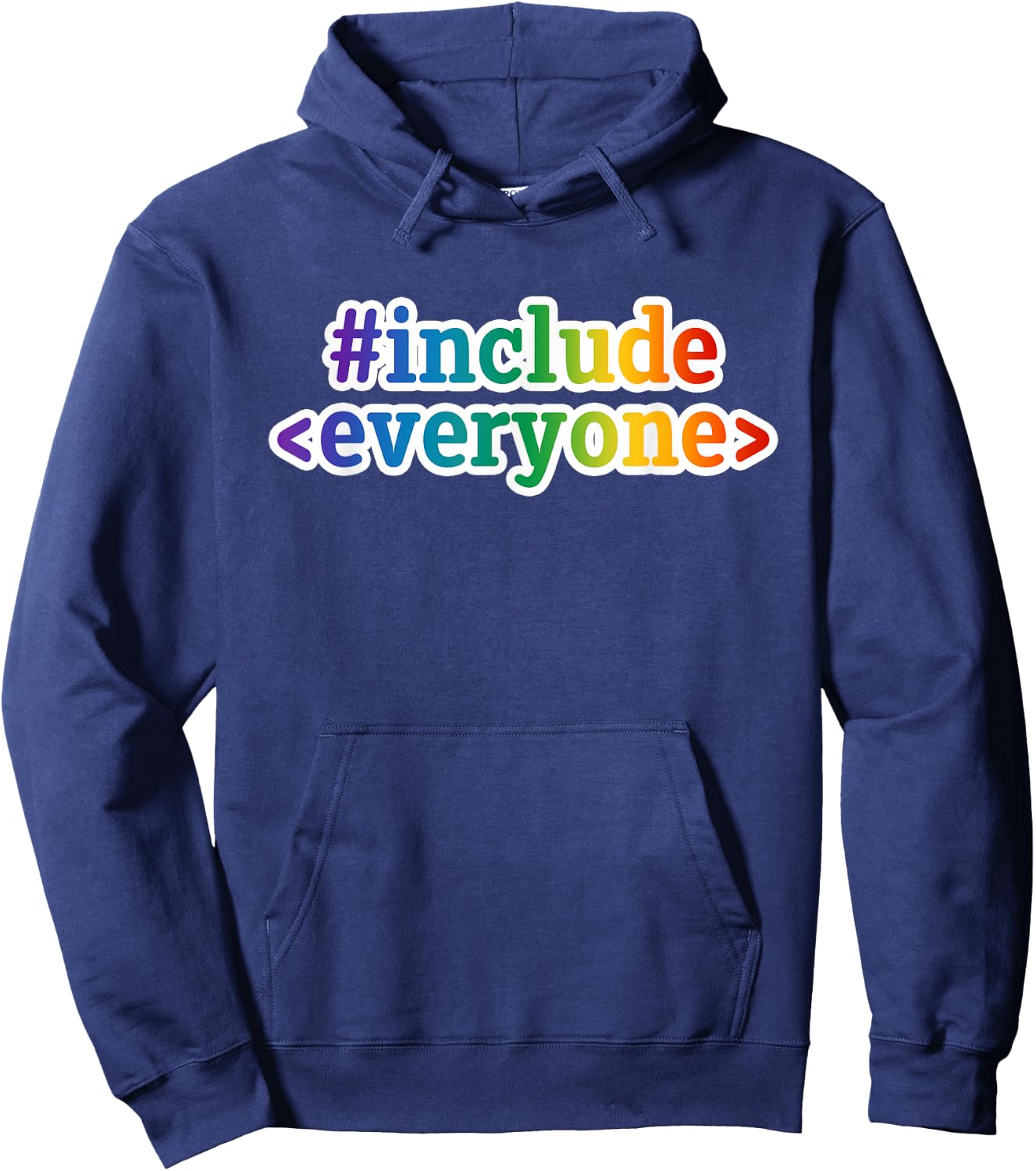 Include Everyone Geek Diversity Inclusive Geeky Nerd Code Hoodie - Hoodie | Navy
