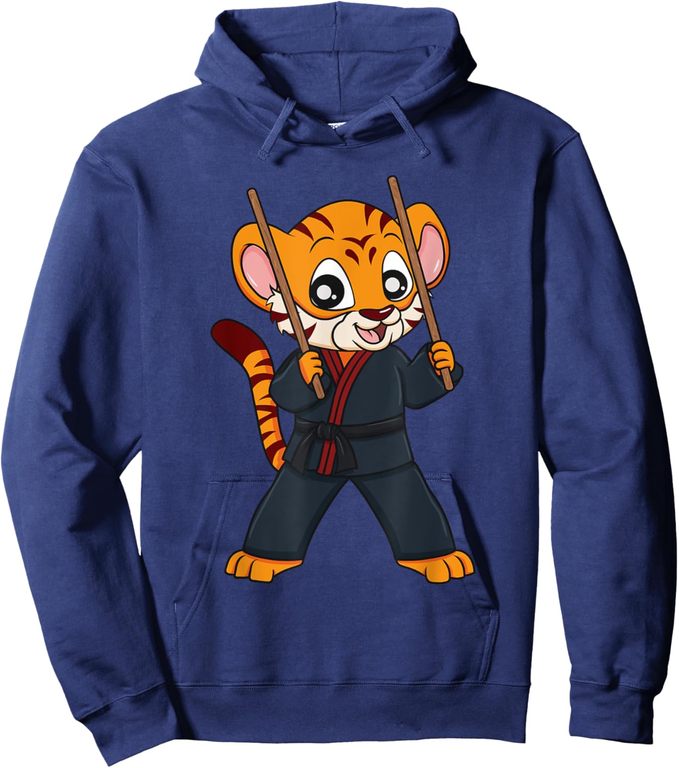 Tiger Arnis Kali Eskrima FMA Sparring Escrima Sticks Hoodie - Hoodie | Navy