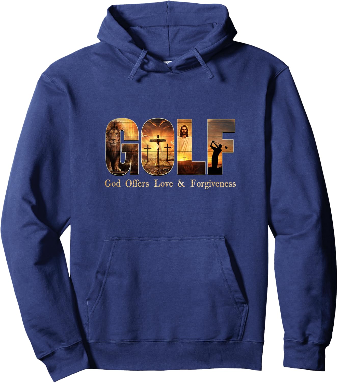 G O L F God Offers Love and Forgiveness! Hoodie - Hoodie | Navy