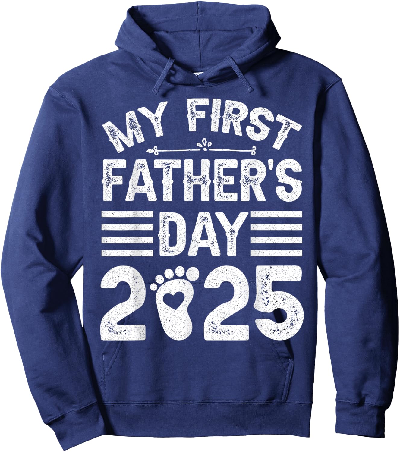 My First Father's Day 2025 For Daddy 1st Fathers' Day 2025 Hoodie - Hoodie | Navy