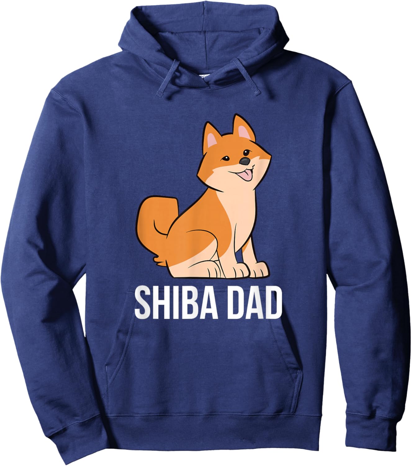 Funny Shiba Inu Father Dog Shiba Inu Papa Funny Shiba Dad Hoodie - Hoodie | Navy