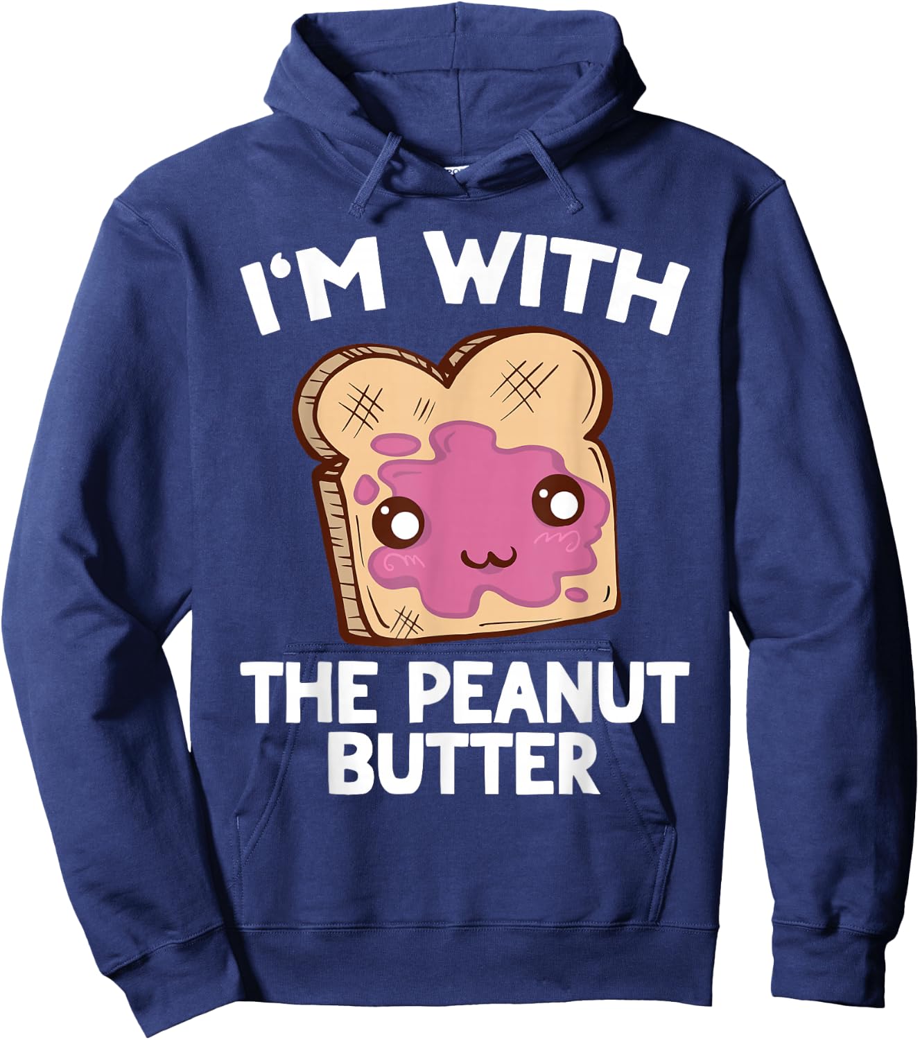 Peanut Butter & Jelly Matching Couples His & Hers Hoodie - Hoodie | Navy