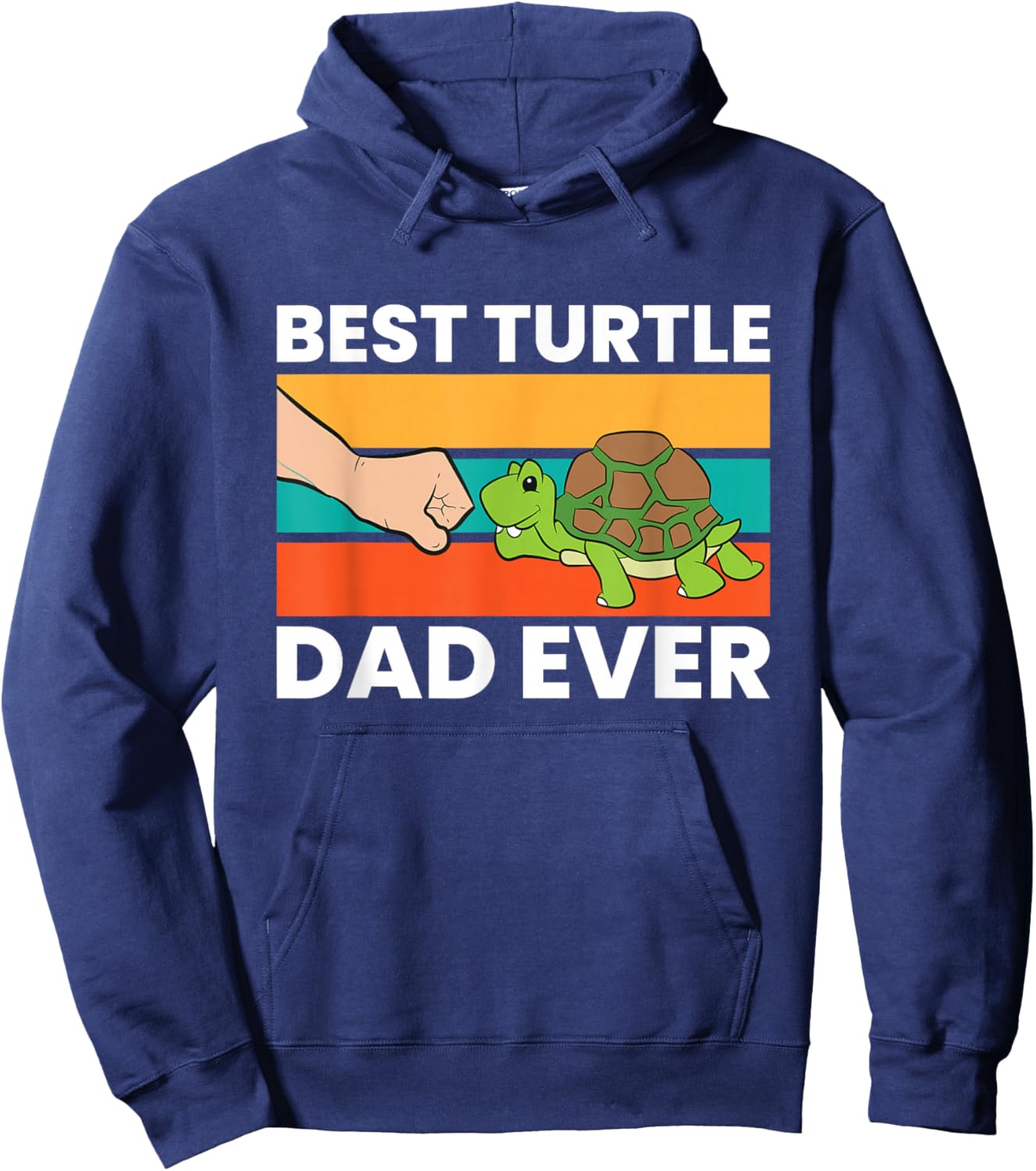 Best Turtle Dad Ever Love Sea Turtles Hoodie - Hoodie | Navy
