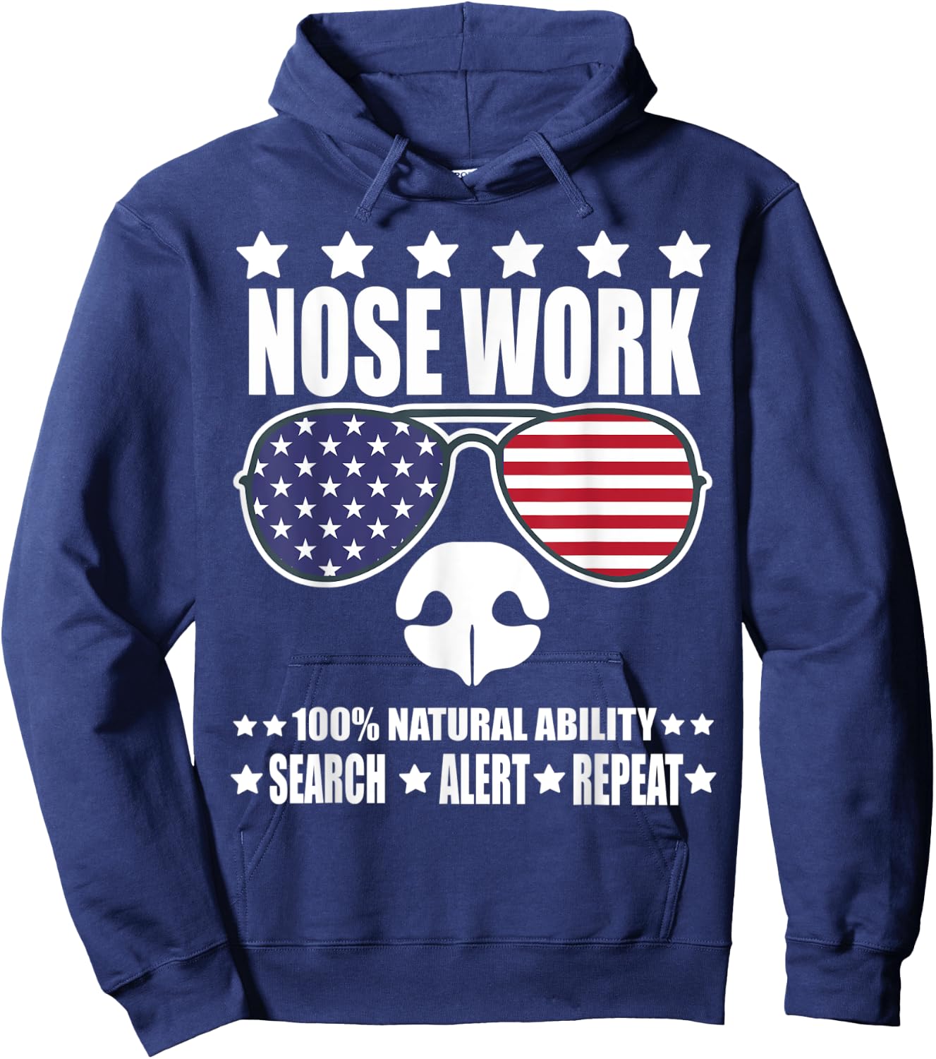Nosework Dog sport Training Nose Work scent work for dogs Men Women Kids Hoodie - Hoodie | Navy