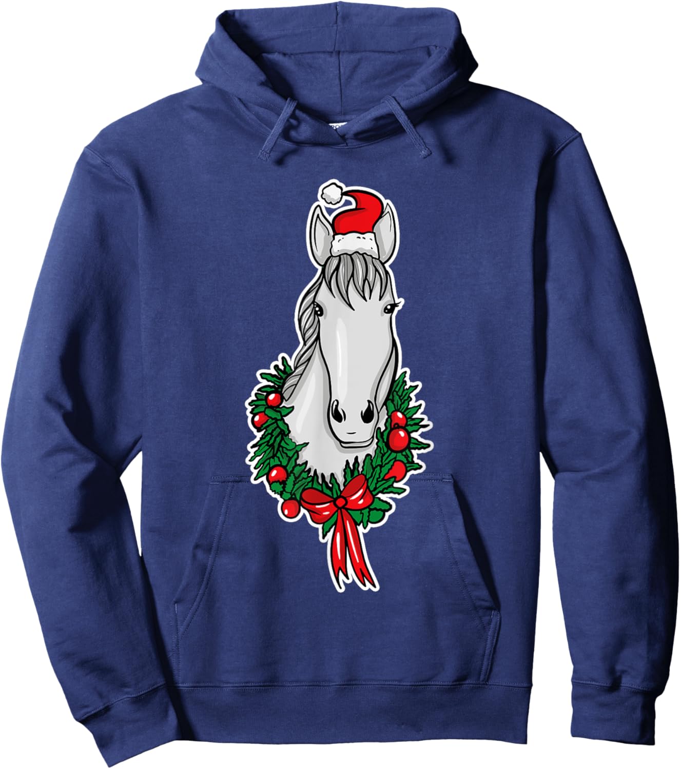 Funny Christmas Horse Lover Gifts Horse Rider Love Gift Hoodie - Hoodie | Navy