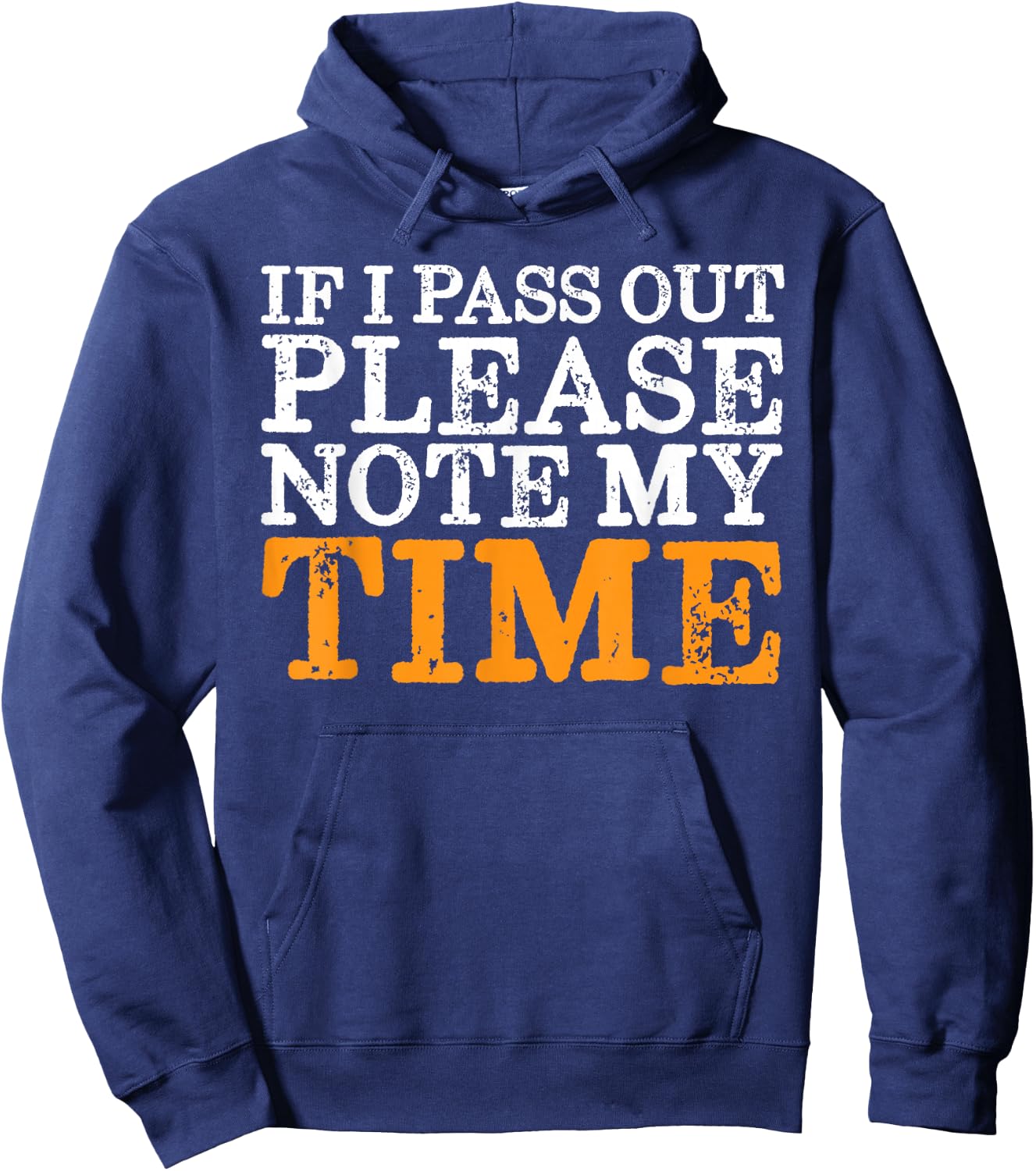 Note My Time design Print Funny Rower Meme Quote Graphic Hoodie - Hoodie | Navy