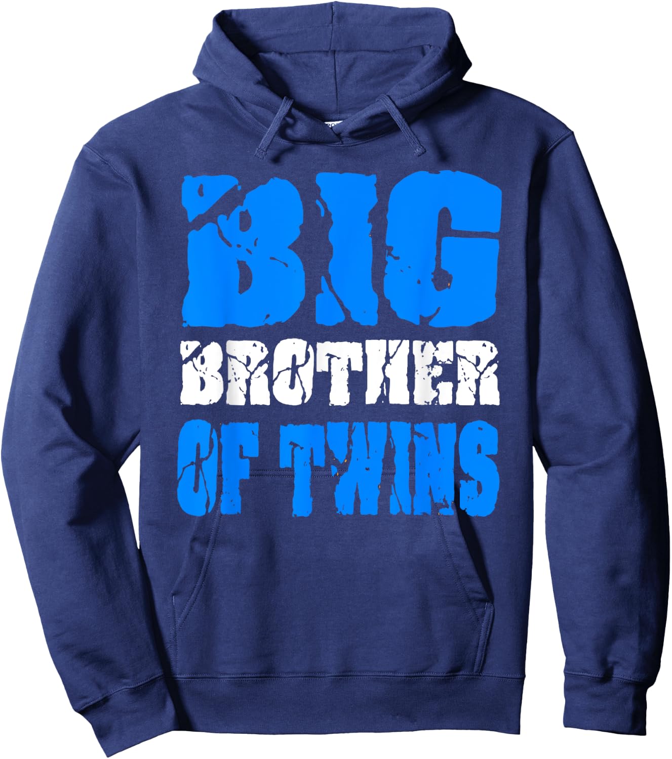 Big Brother of Twins Announcement Hoodie - Hoodie | Navy