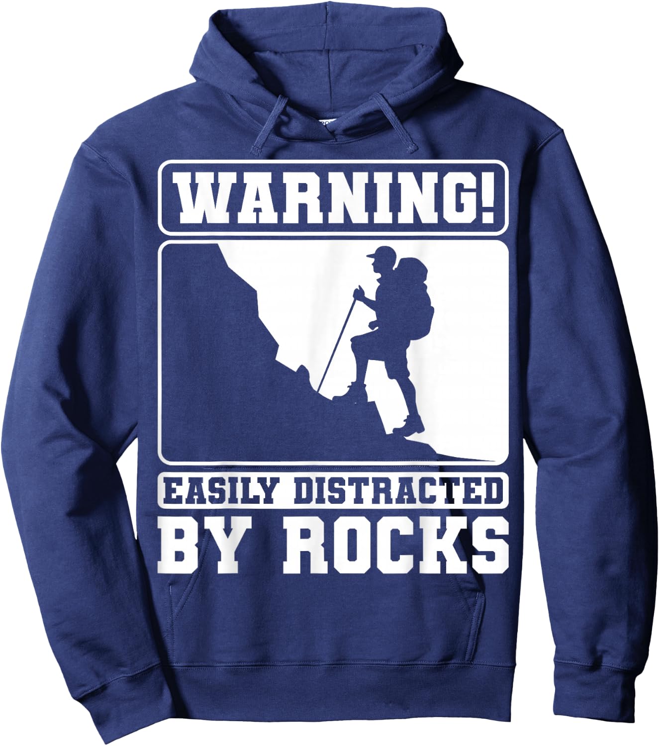 Easily Distracted By Rocks Earth Geology Scientist Geologist Hoodie - Hoodie | Navy