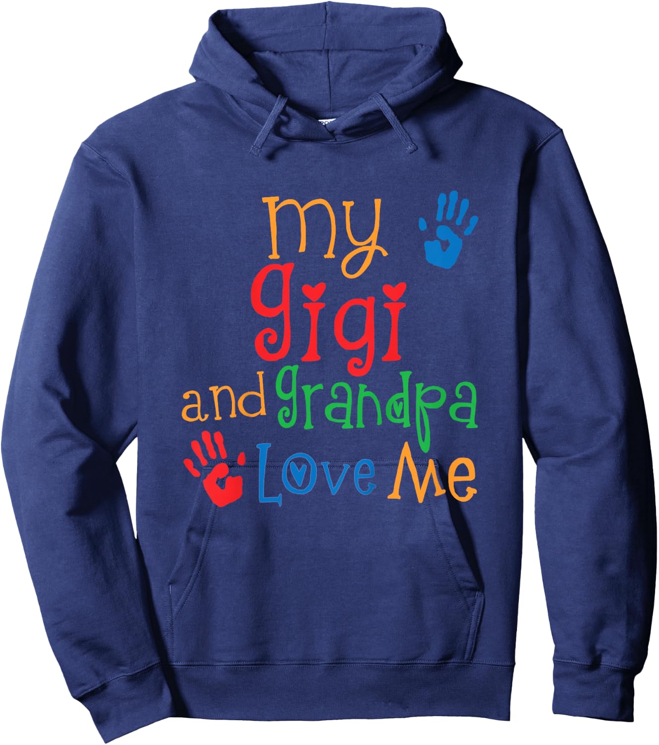 Kids My Gigi and Grandpa Love Me Hoodie - Hoodie | Navy