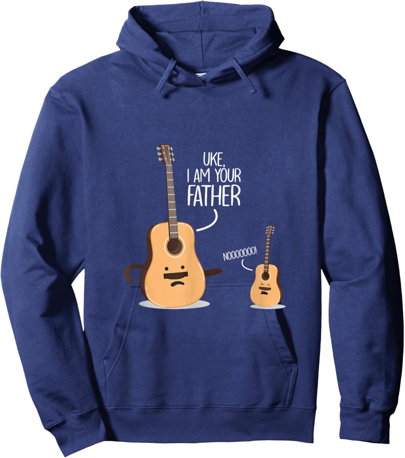 Uke I Am Your Father - Cute Guitar Guitarist Hoodie - Hoodie | Navy