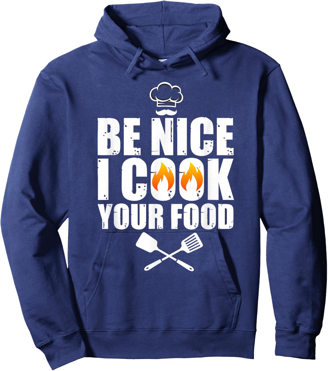 Funny Chef Art Women Restaurant Cooking Food Lover Hoodie - Hoodie | Navy