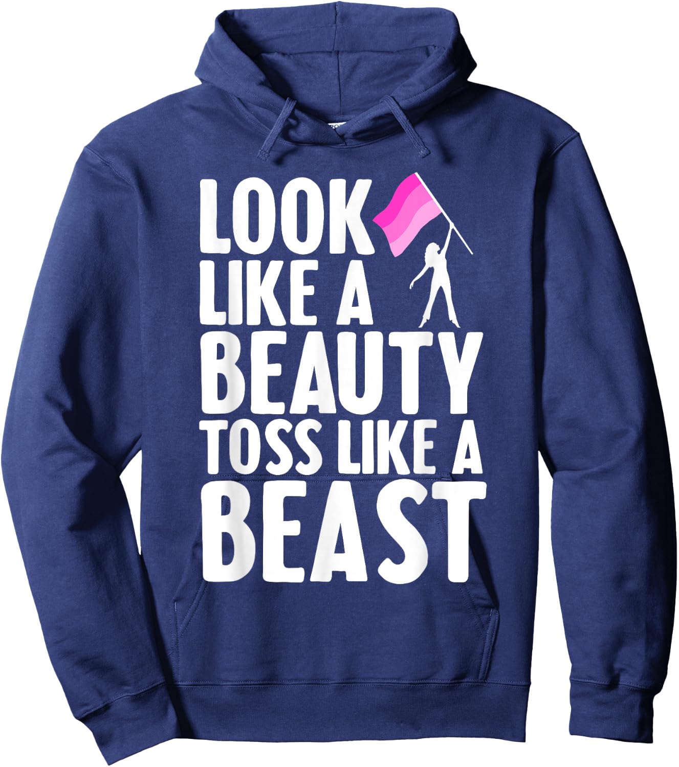 Funny Color Guard Design for Girls Women Winter Guard Lover Hoodie - Hoodie | Navy