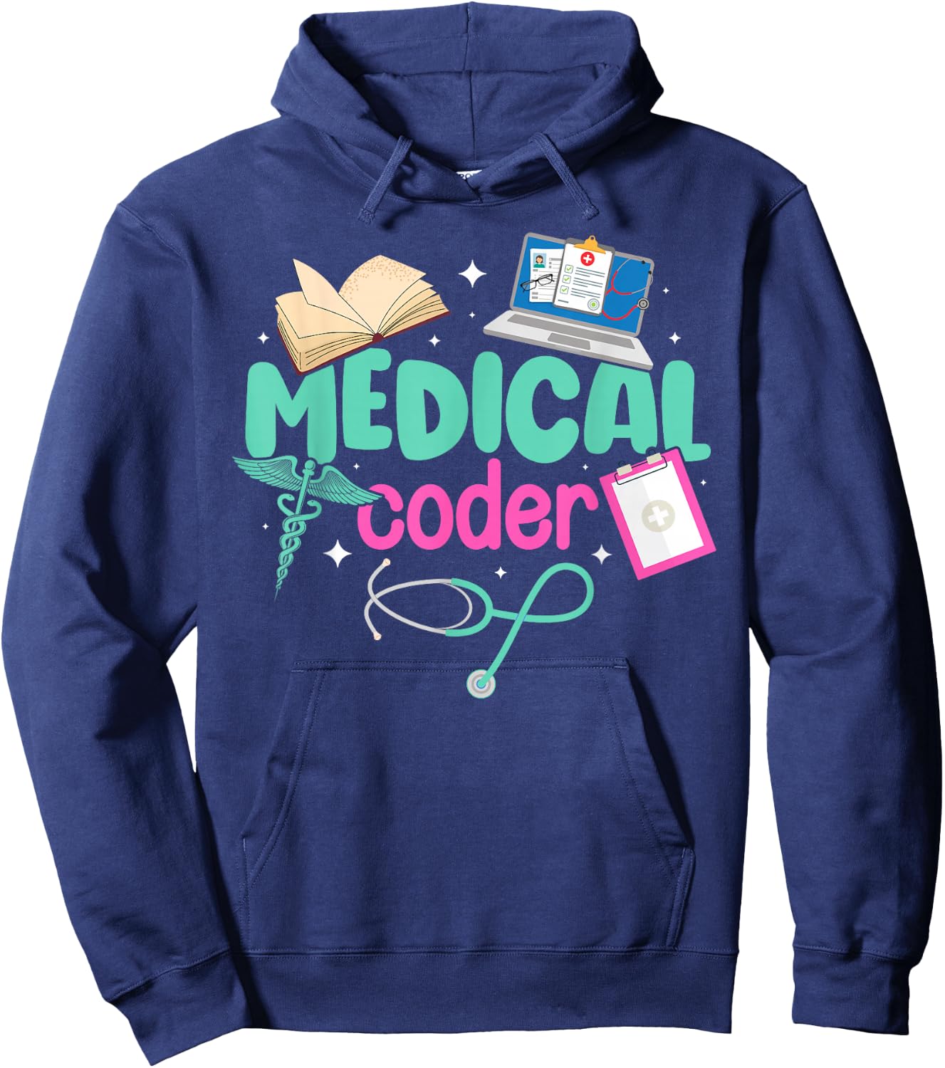 Medical Coder Medical Coding Best Medical Coders Hoodie - Hoodie | Navy