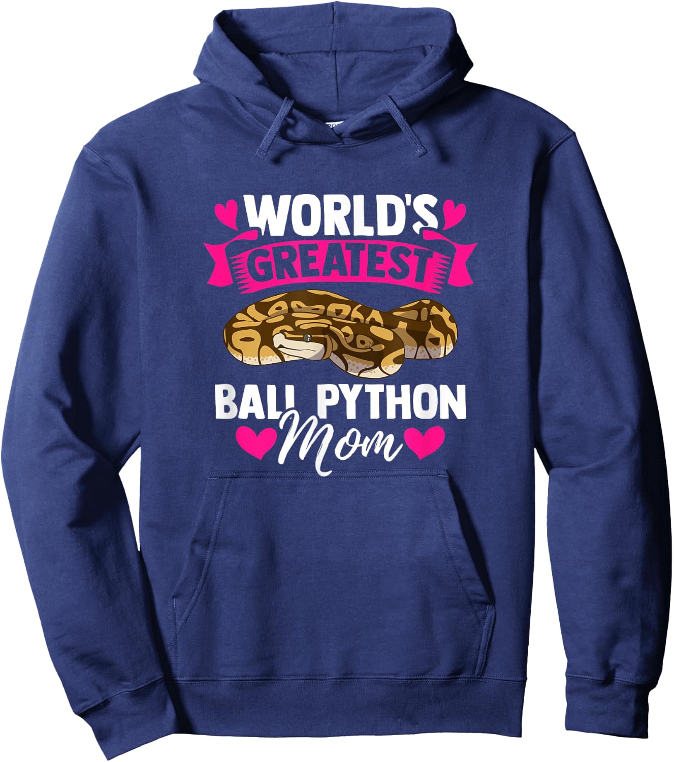 Ball Python Mom Snake Pet Owner Animal Ball Python Hoodie - Hoodie | Navy
