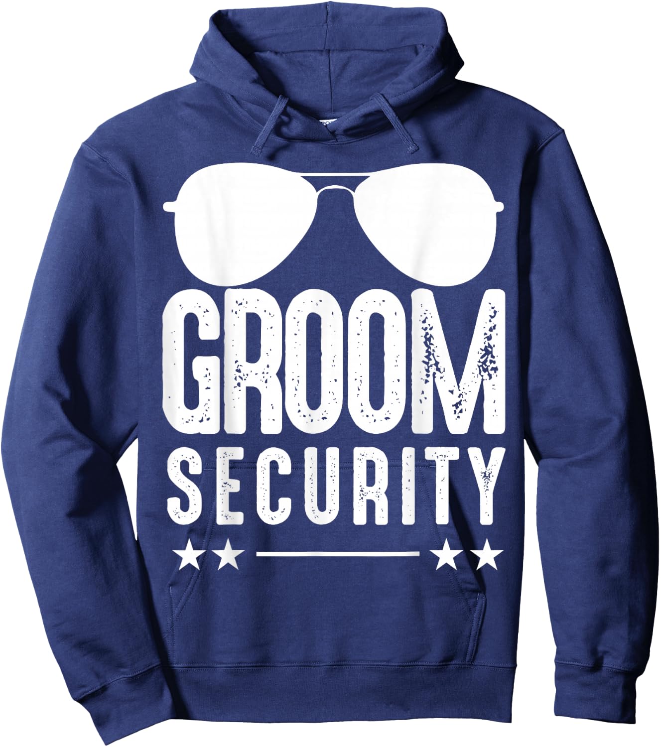 Groom Security Wedding Bachelorette Party Sunglasses Hoodie - Hoodie | Navy