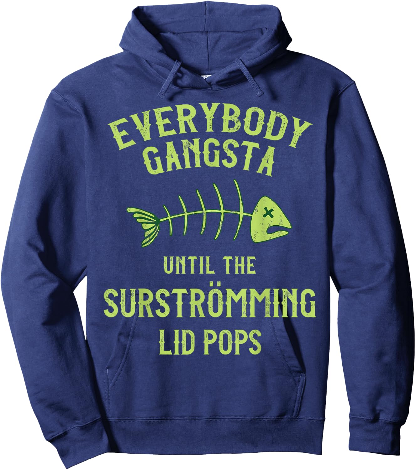 Funny Surstromming Fish Swedish Pride Hoodie - Hoodie | Navy
