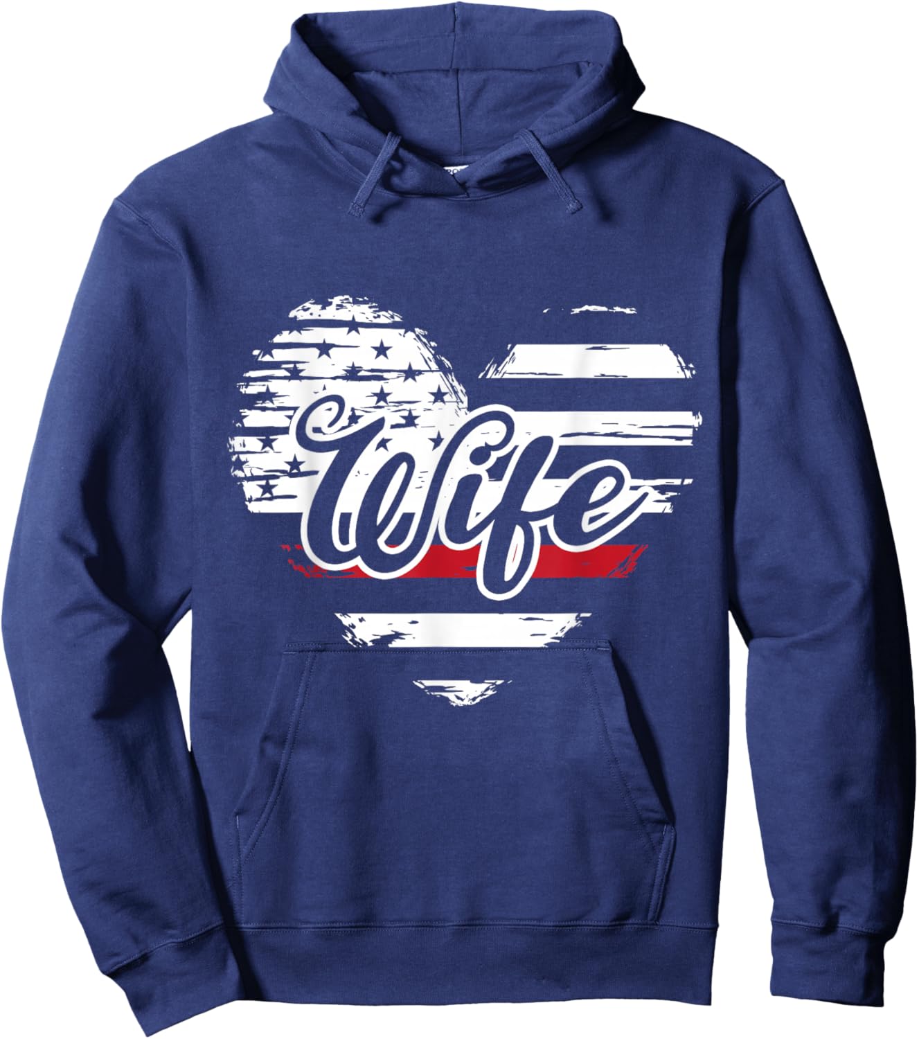 Fireman Wife Firefighter Hoodie - Hoodie | Navy