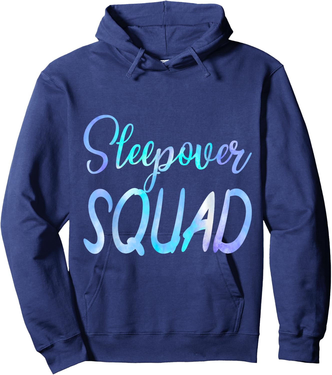 Sleepover Squad Slumber Party Crew Pajama BFF Bestie Tie Dye Hoodie - Hoodie | Navy
