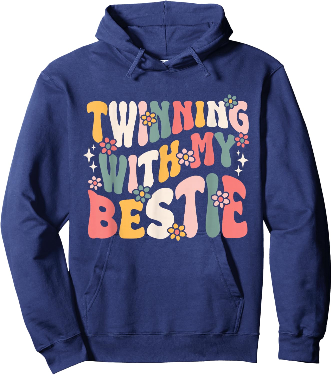 Twin Matching Twins Friend Twins Day Hoodie - Hoodie | Navy