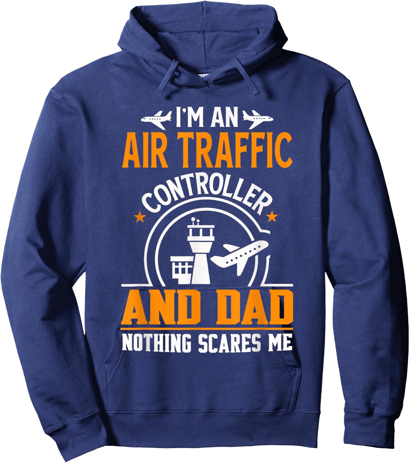 Air Traffic Controller Dad Shirt Funny Father Gift Hoodie - Hoodie | Navy