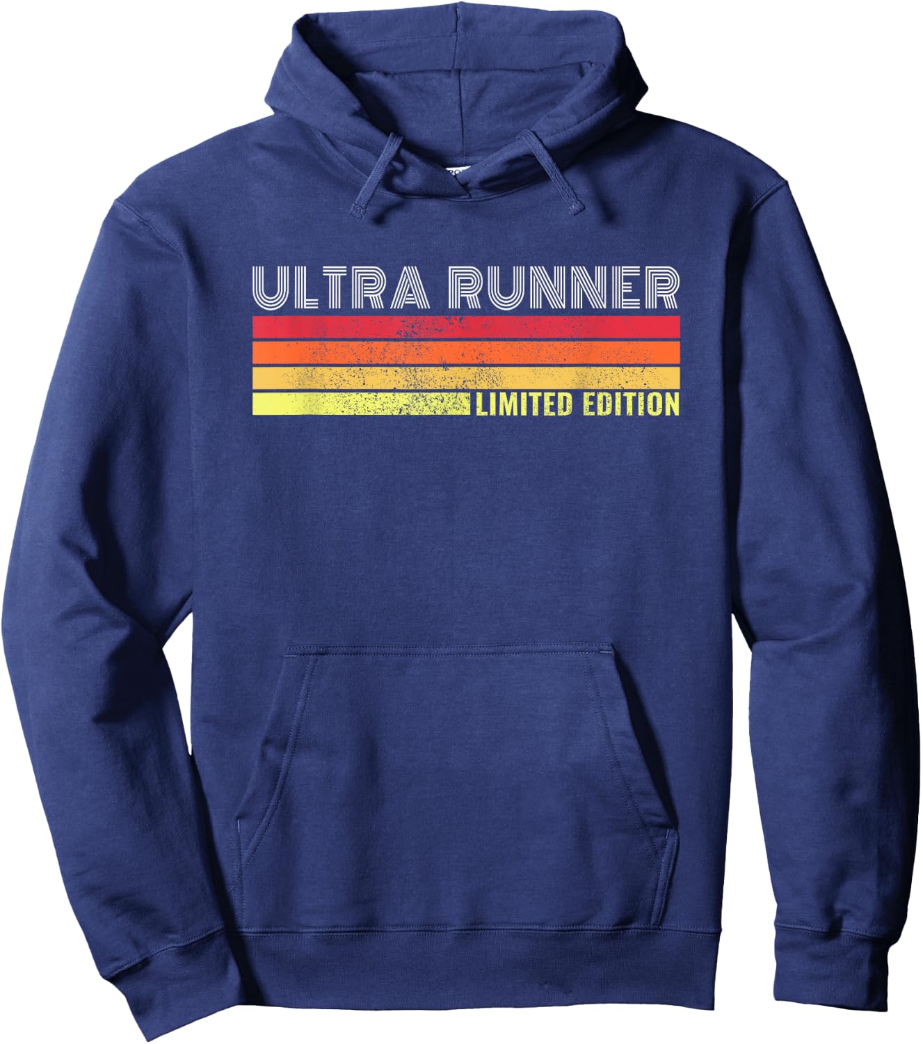 Ultramarathon Ultra Running Retro Marathon Ultra Runner Hoodie - Hoodie | Navy