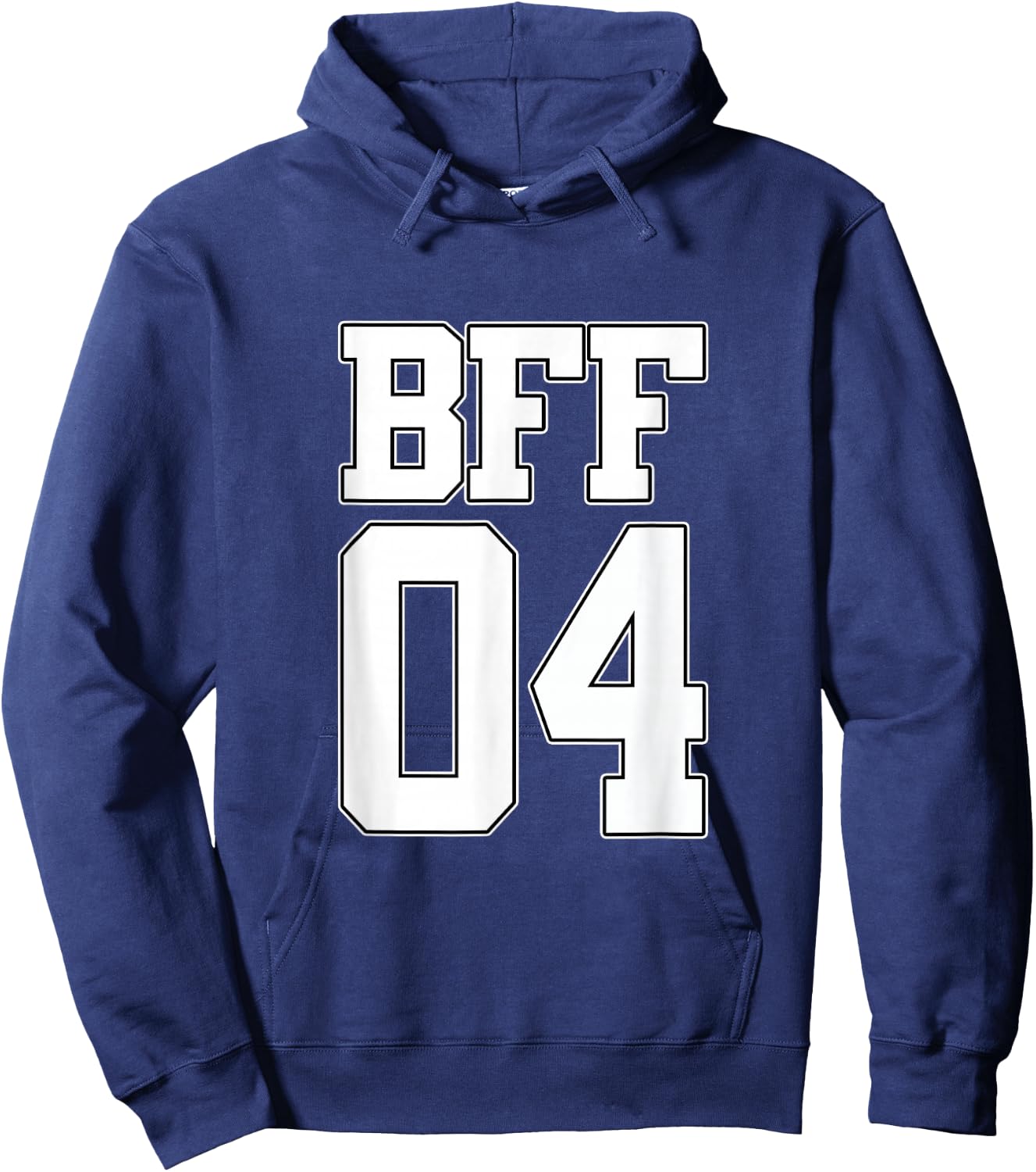 BFF 04 Best Friends Matching Bestie Friendship Day Shirt Hoodie - Hoodie | Navy