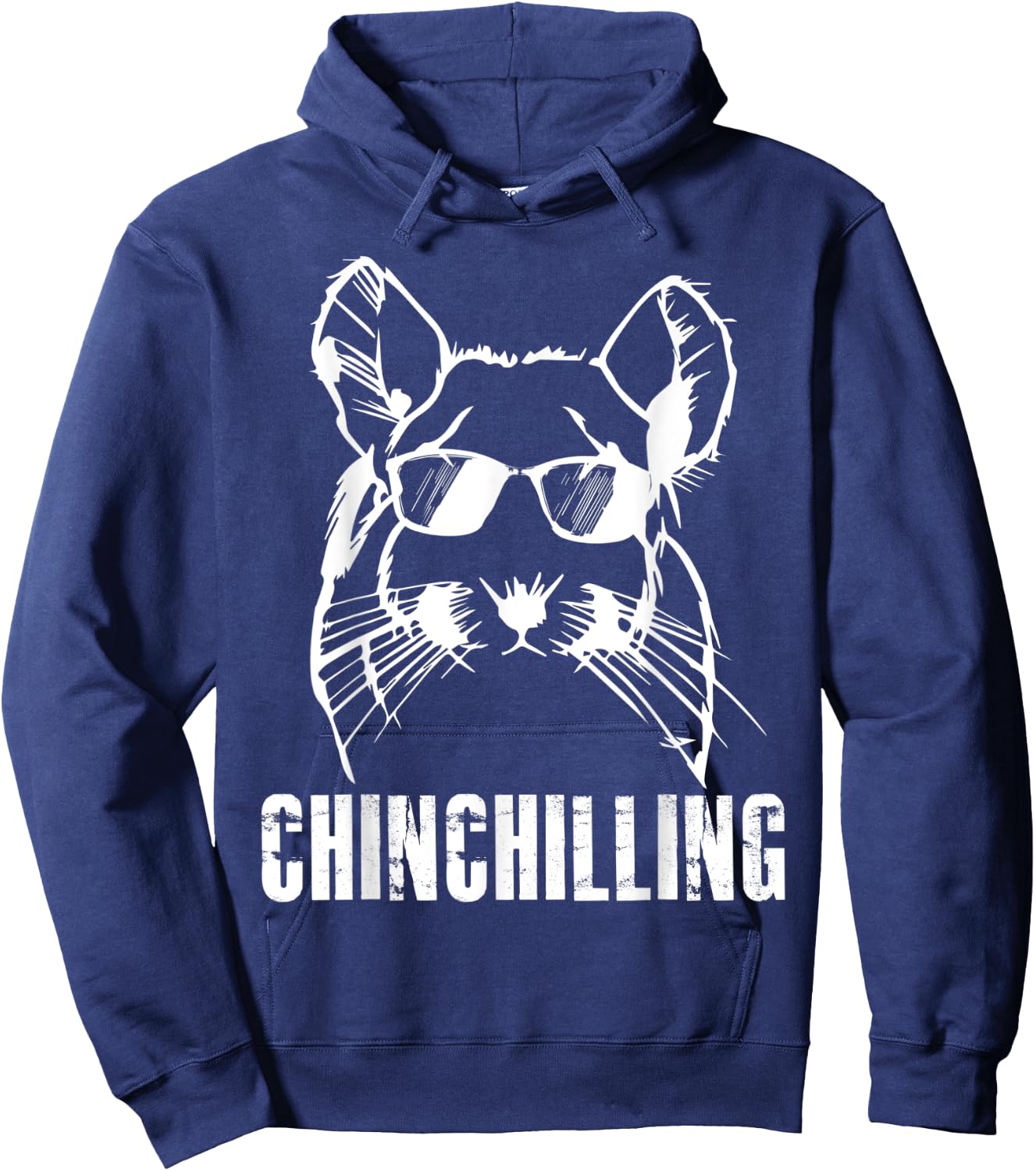 Chinchilling Chinchilla Chinchillas Wool Mouse Rodent Hoodie - Hoodie | Navy