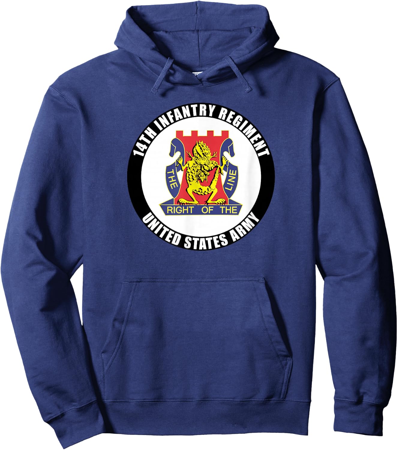 14th Infantry Regiment United States Army Veteran Military Hoodie - Hoodie | Navy