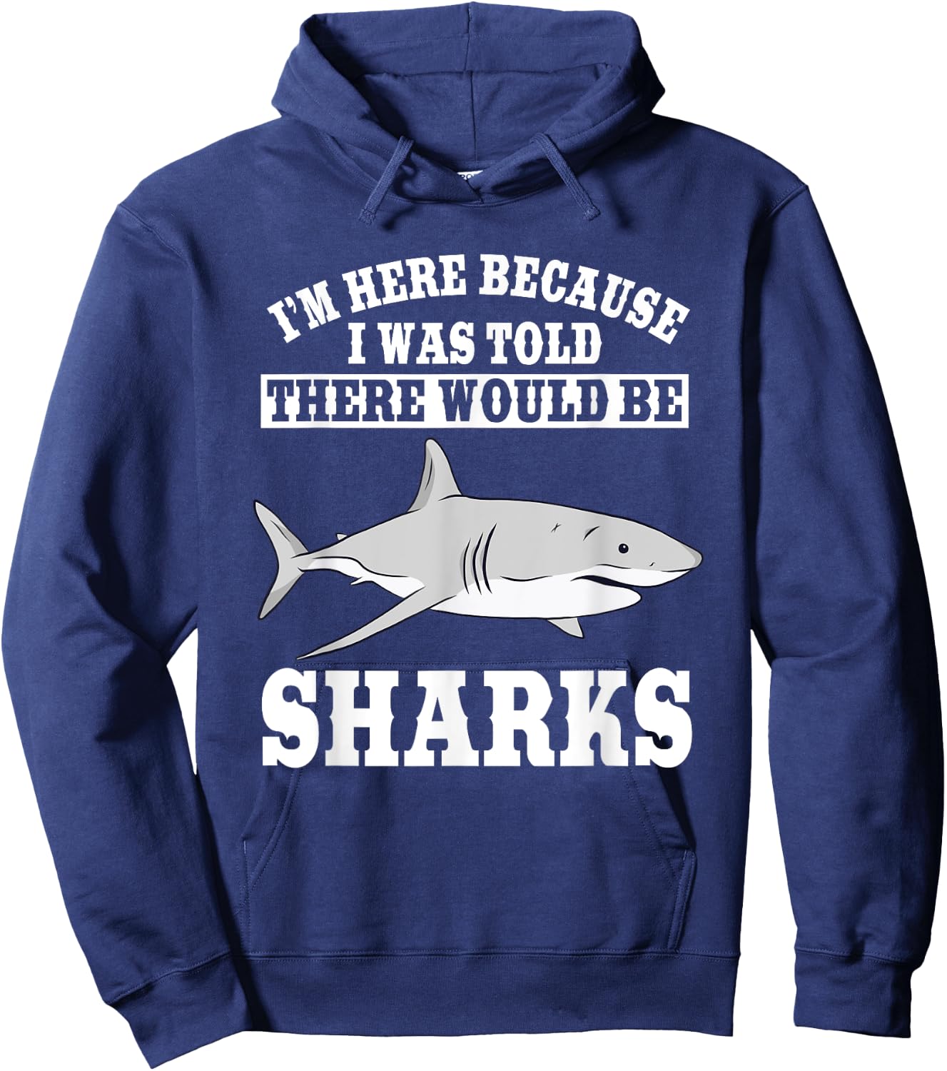Great White Shark Largest Predator Fish Biologists Zoologist Hoodie - Hoodie | Navy