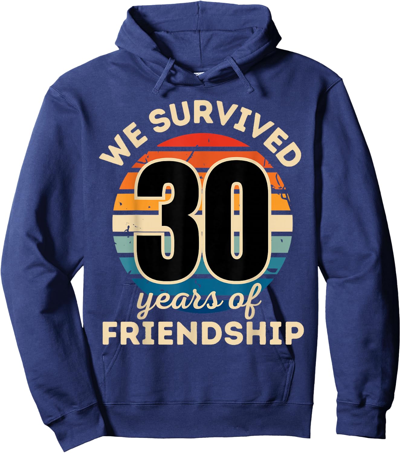 Celebrating 30 YEARS OF FRIENDSHIP Funny Group Matching Hoodie - Hoodie | Navy