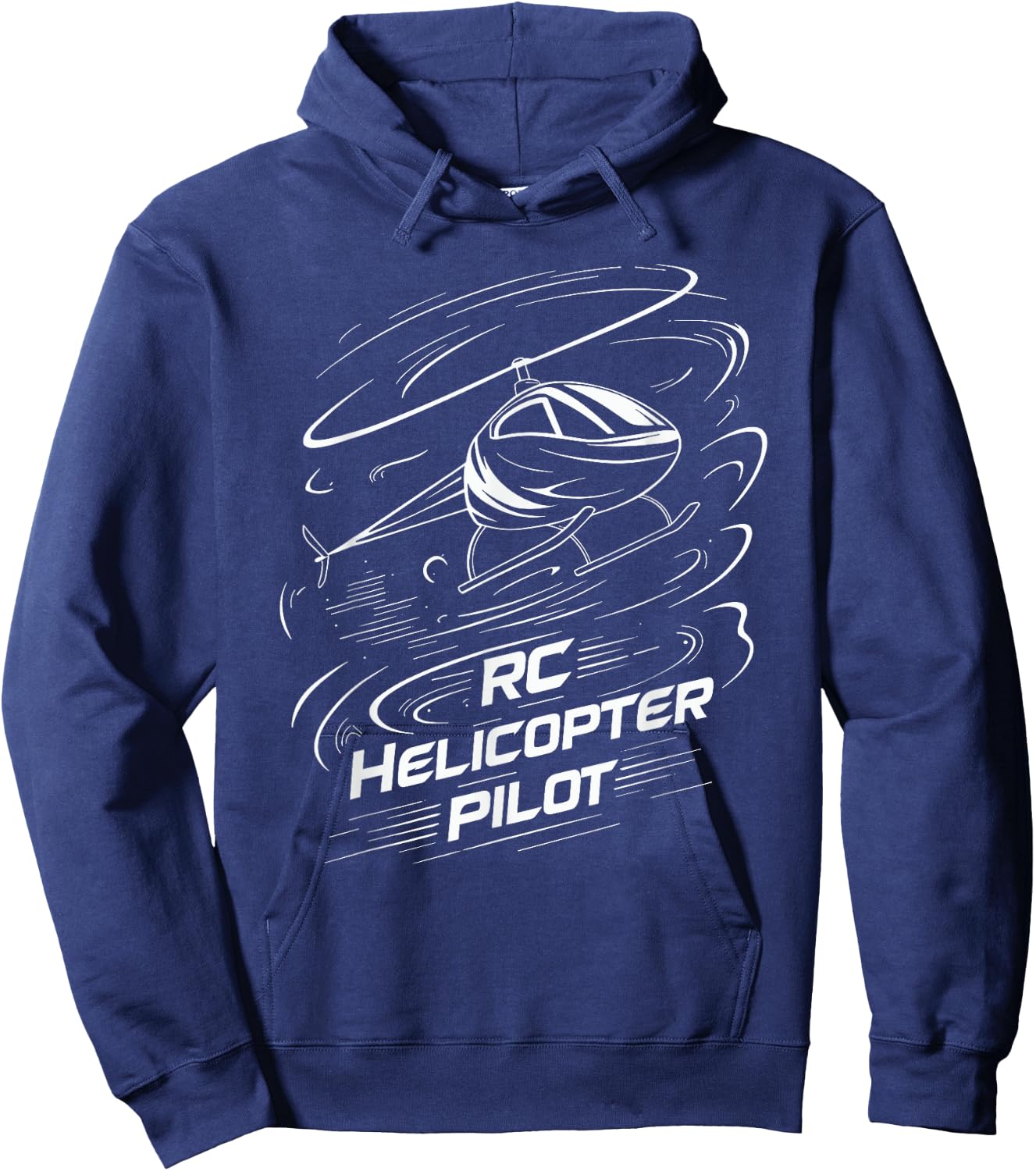 Remote Controlled Flying Funny RC Helicopter Pilot Hoodie - Hoodie | Navy