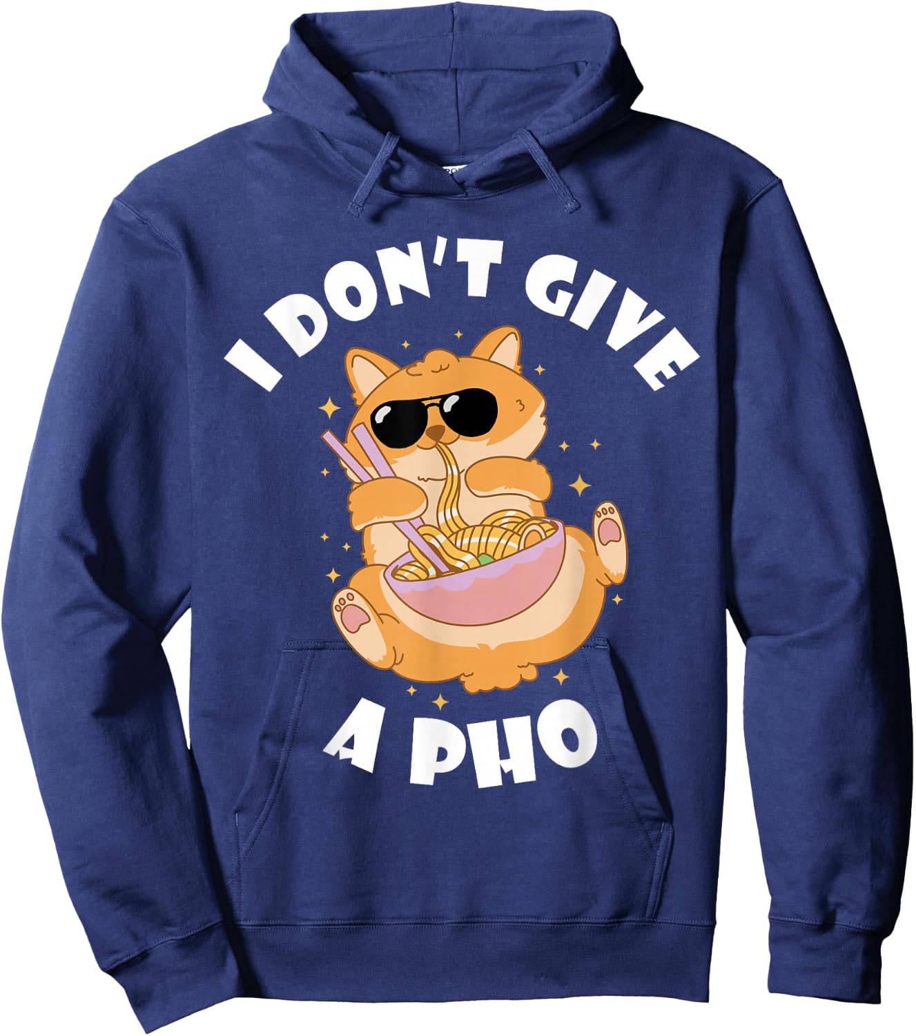 I Don't Give Vietnamese Food Bowl Pho Noodle Soup Lover Hoodie - Hoodie | Navy