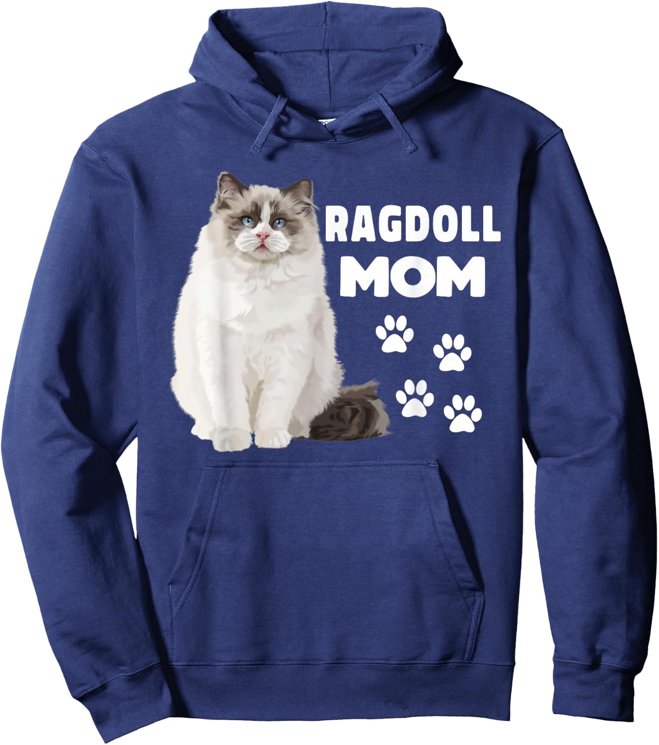 Ragdoll Cat Mom Ragdoll Mom Cat Lover Hoodie - Hoodie | Navy