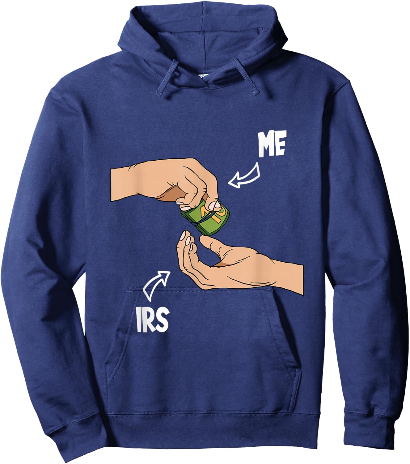 Tax Season IRS Taxes Tax Day Hoodie - Hoodie | Navy